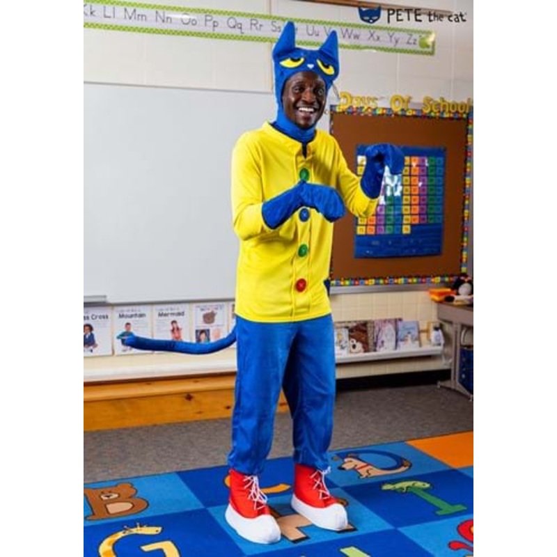 Pete the Cat Costume for Adults X-Small