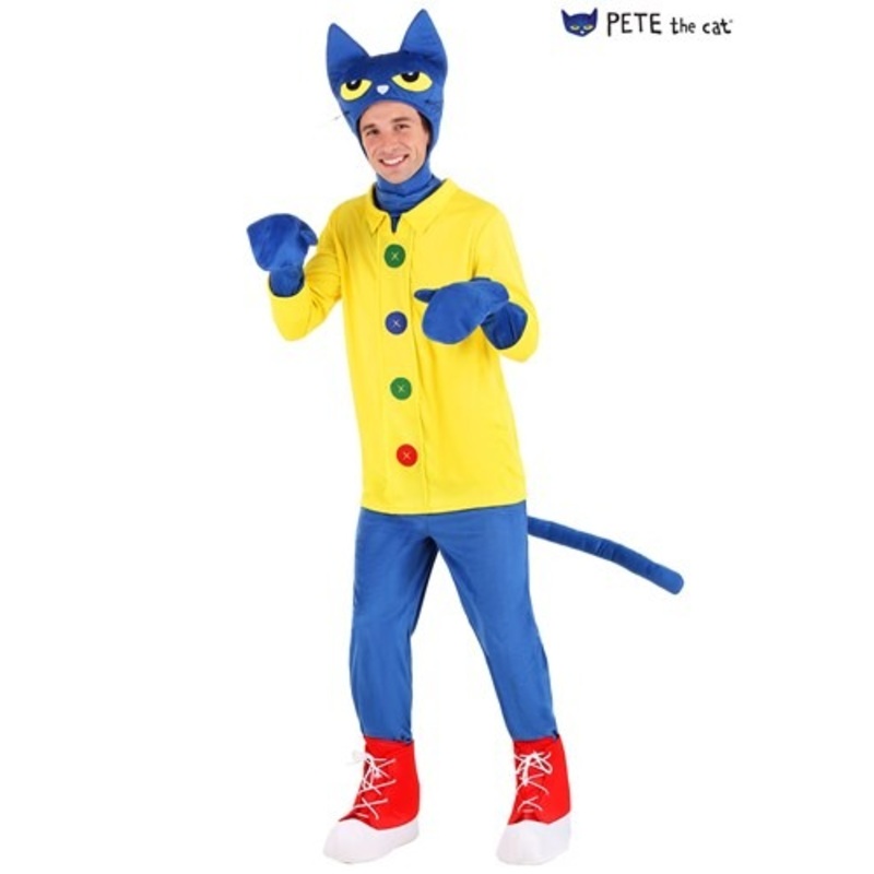 Plus Size Pete the Cat Costume for Adults 2X