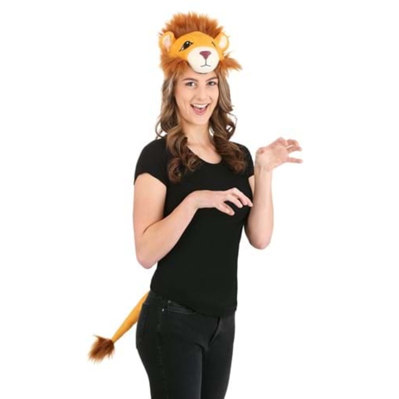 Plush Lion Headband & Tail Kit  Standard