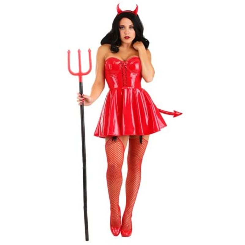 Womens Red Hot Devil Costume X-Small