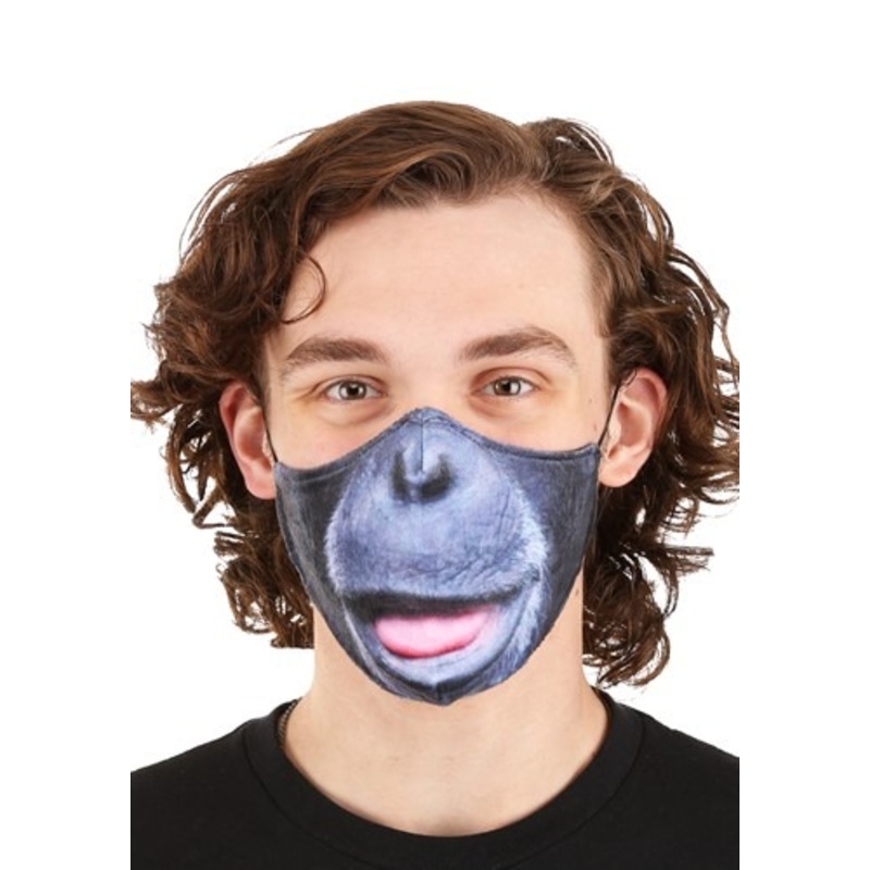 Adult's Gorilla Sublimated Face Mask Standard