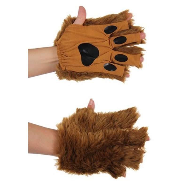 Brown Fingerless Adult Paws Standard