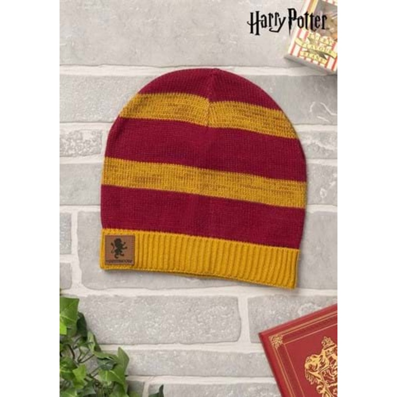 Gryffindor Heathered Stripped Knit Beanie Standard