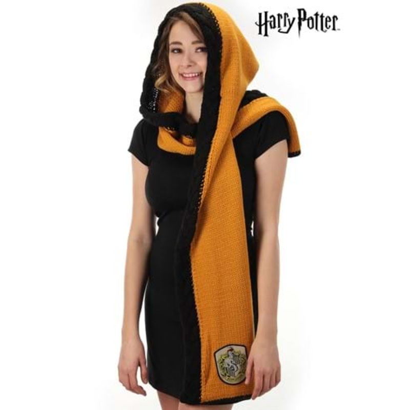 Harry Potter Hufflepuff Knit Warm Hood Standard