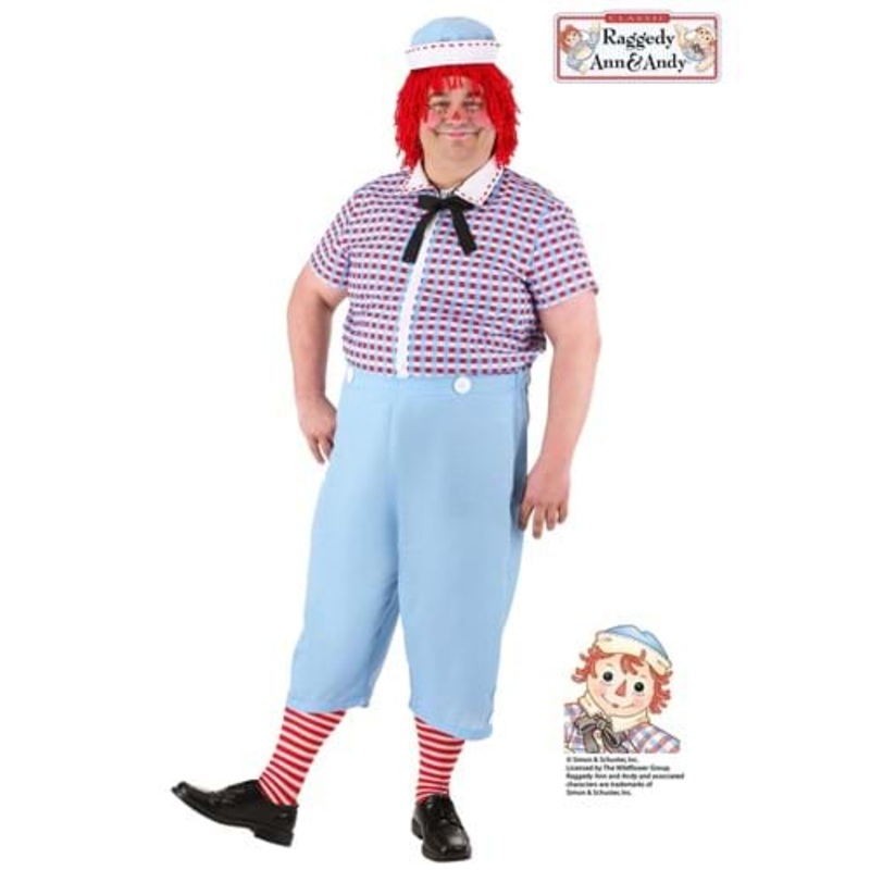 Men's Plus Size Raggedy Andy Costume 2X