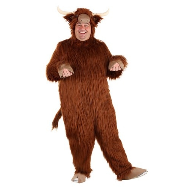 Plus Size Highland Cow Adult Costume 2X