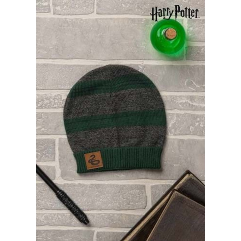 Slytherin Heathered Knit Warm Beanie Standard