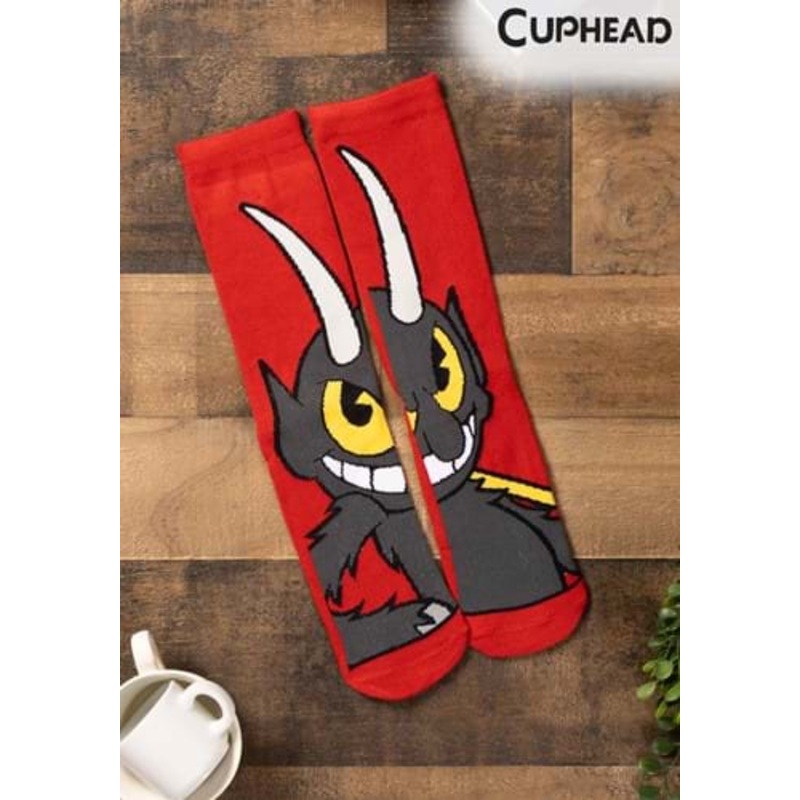 The Devil Cuphead Crew Socks Standard