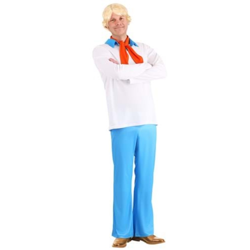 Men's Plus Size Classic Scooby Doo Fred Costume 2X