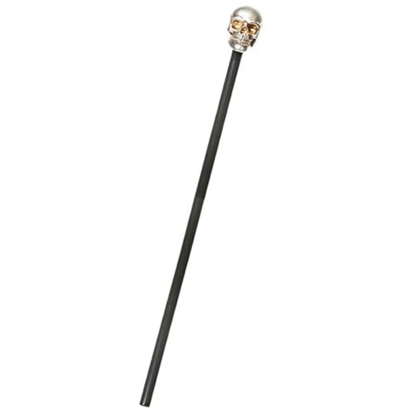 Metallic Pimp Skull Cane Standard