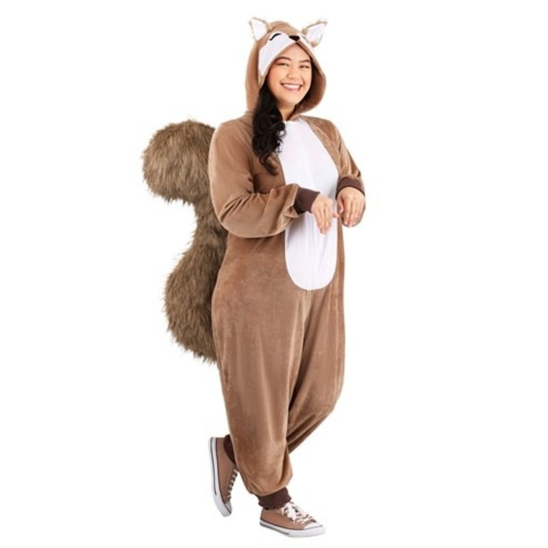 Plus Size Scampering Squirrel Costume for Women 1X