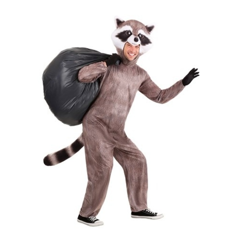 Realistic Raccoon Costume for Adults Standard