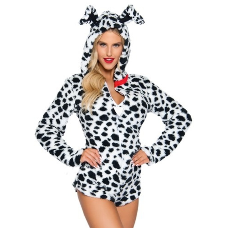 Women's Sexy Darling Dalmatian Costume Medium