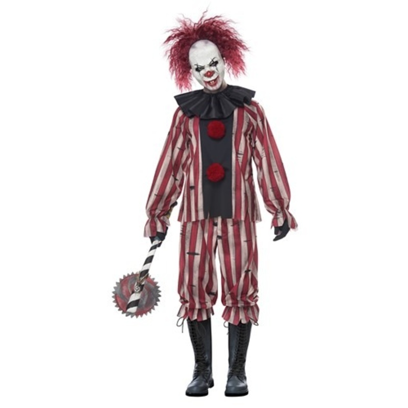 Men's Plus Size Nightmare Clown Costume Standard