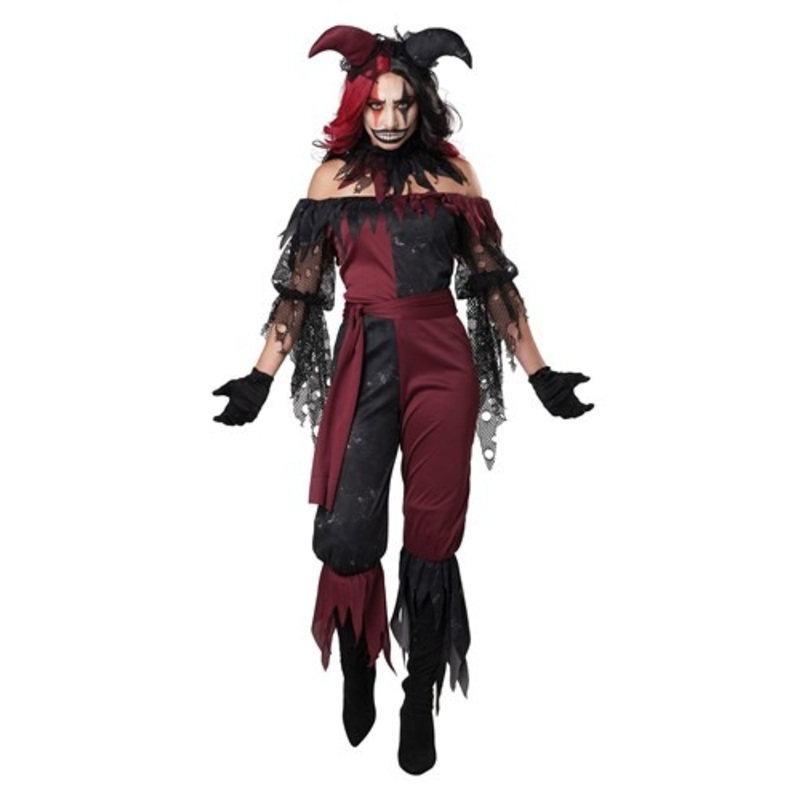 Women's Psycho Jester Costume Small