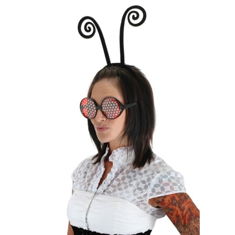 Black Antenna Costume Accessory Headband Standard