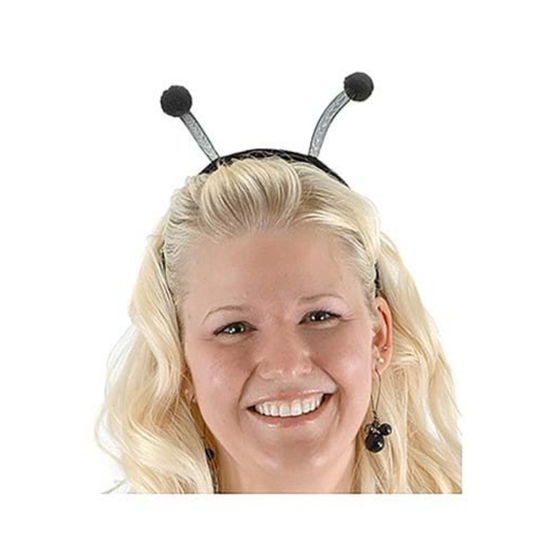 Black Bug Antennae Costume Headpiece Standard