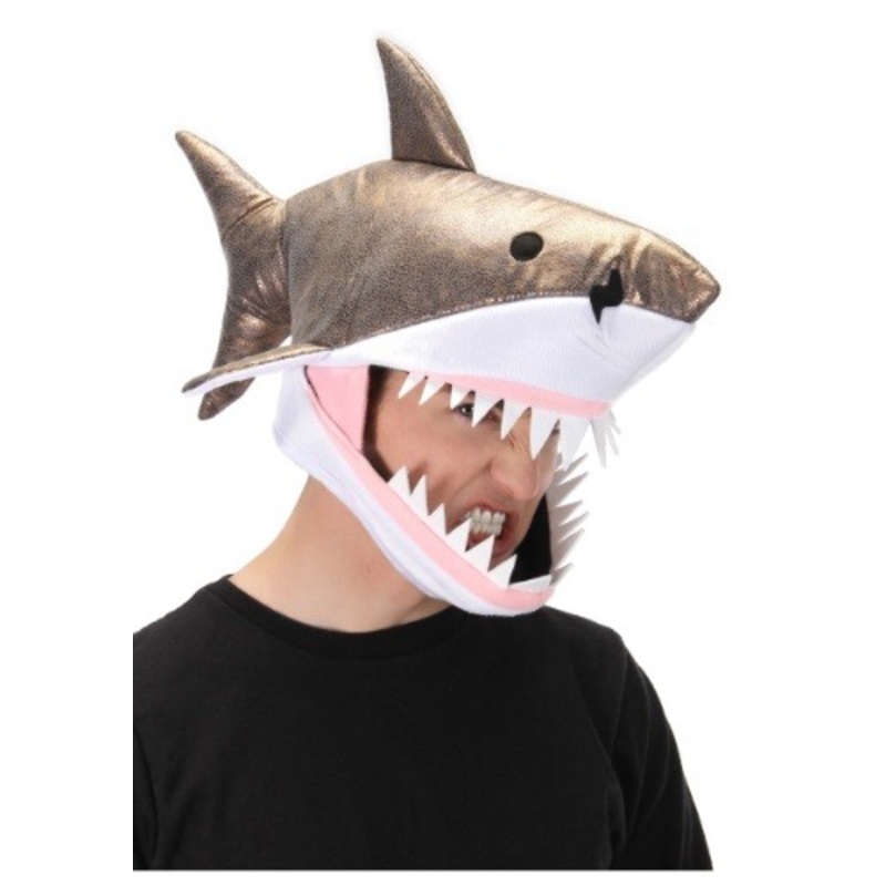 Jawesome Great White Shark Costume Hat Standard