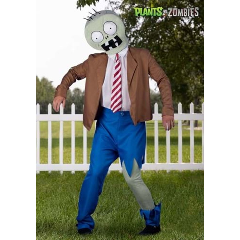 Plants vs Zombies Zombie Costume for Adults Small