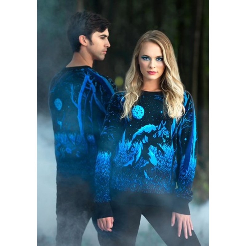 Prowling Werewolf Halloween Adult Sweater X-Small