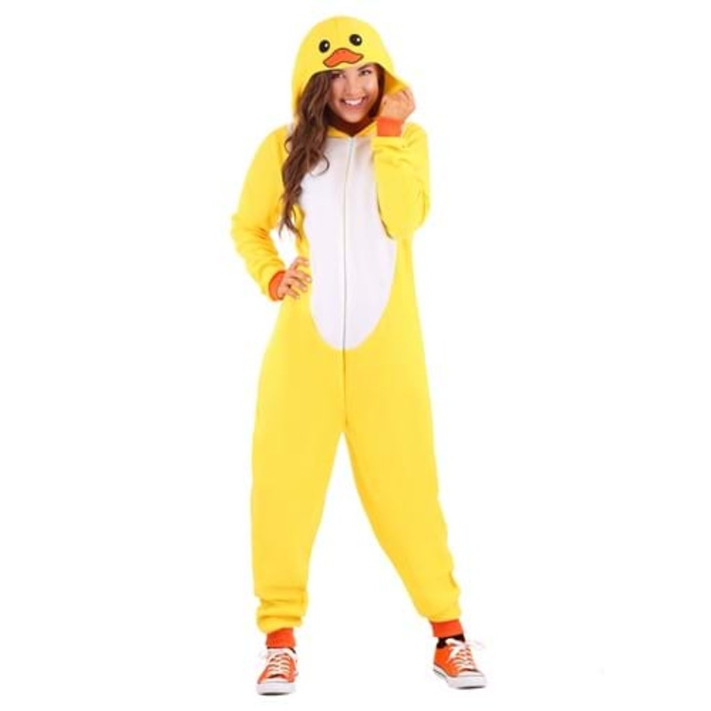 Yellow Duck Onesie for Adults X-Small