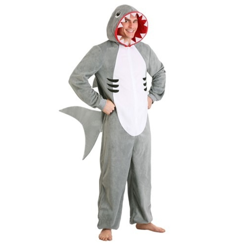Adult Shark Costume Onesie  Medium