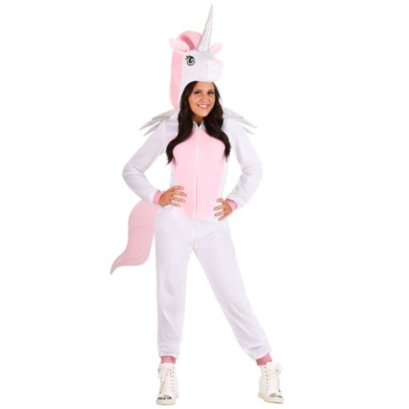 Adult Unicorn Jumpsuit Costume Medium