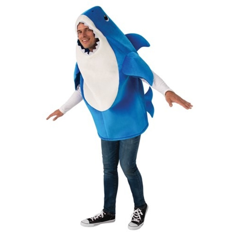 Baby Shark Men's Daddy Shark Costume with Sound Chip Standard