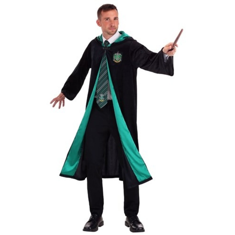 Deluxe Harry Potter Slytherin Adult Plus Size Robe Costume 2X