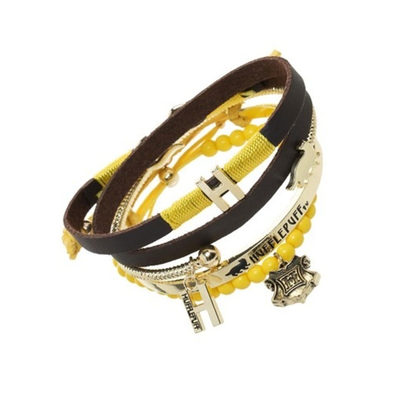 Harry Potter Hufflepuff Arm Party Jewelry Bracelet Set Standard