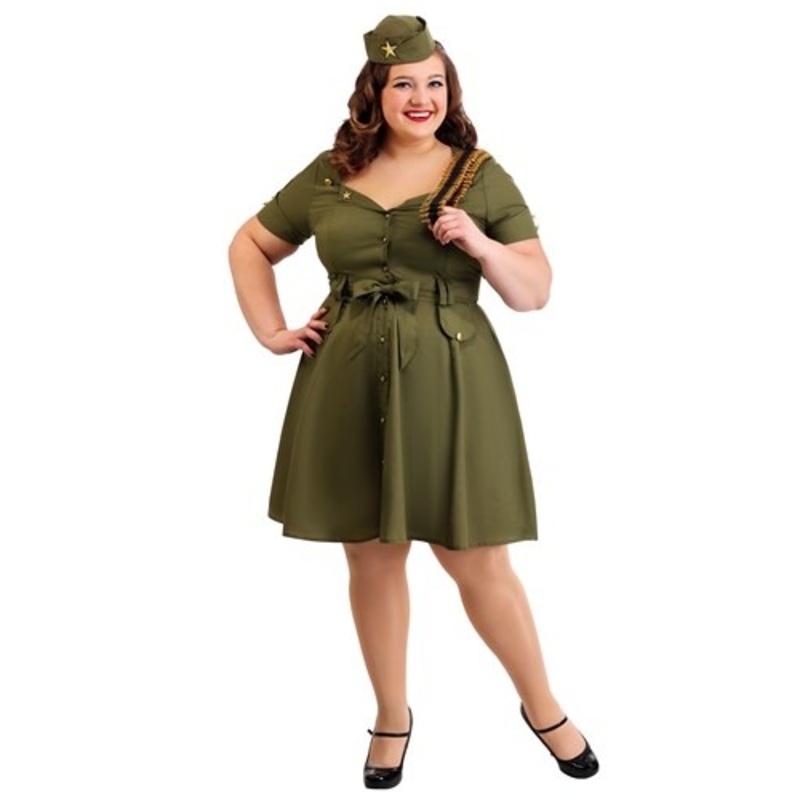 Women's Plus Size Vintage Combat Cutie 1X