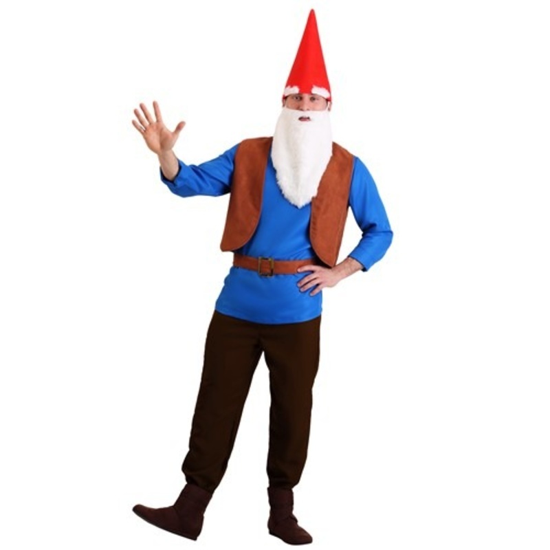 Men's Gnome Costume Medium