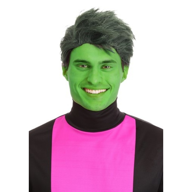 Men's Green Shapeshifting Superhero Wig Standard