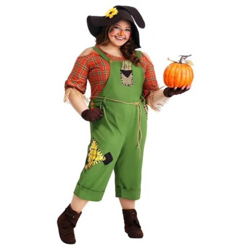 Plus Size Women's Scarecrow Costume 1X