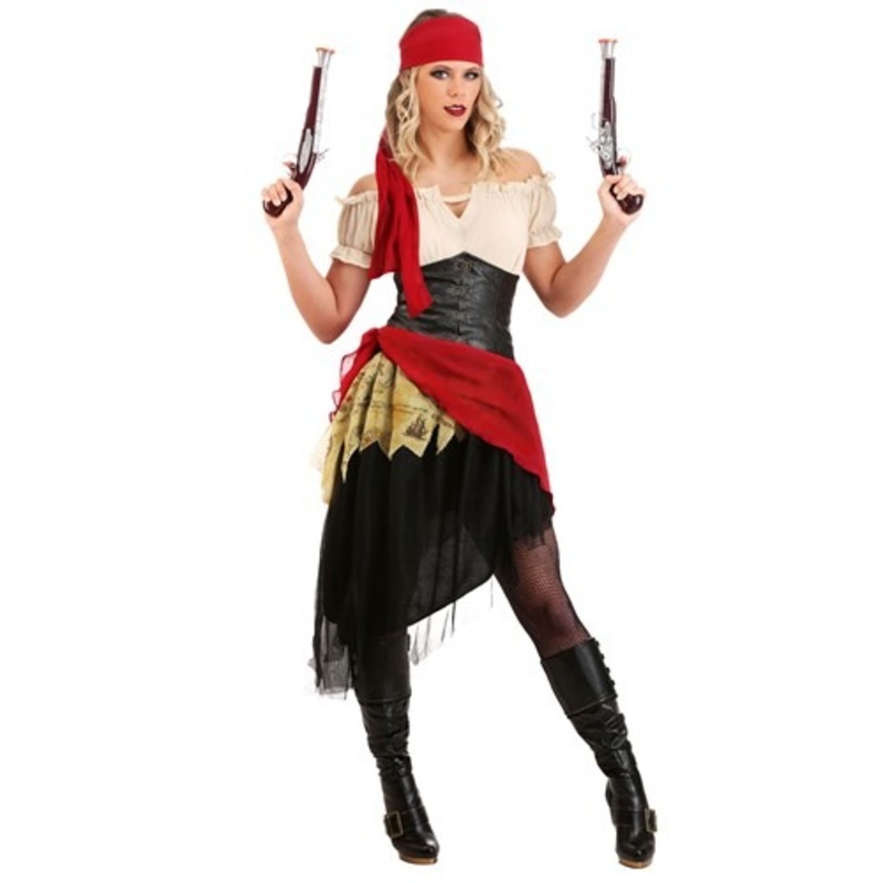 Women's Beautiful Buccaneer Costume Large
