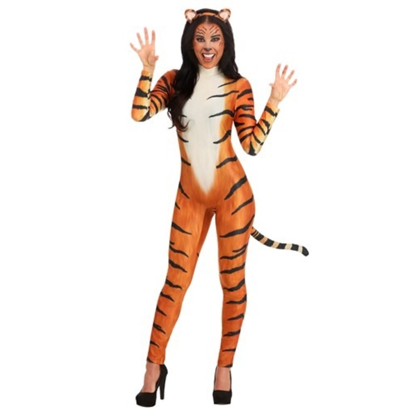 Women's Bold Tiger Costume Medium