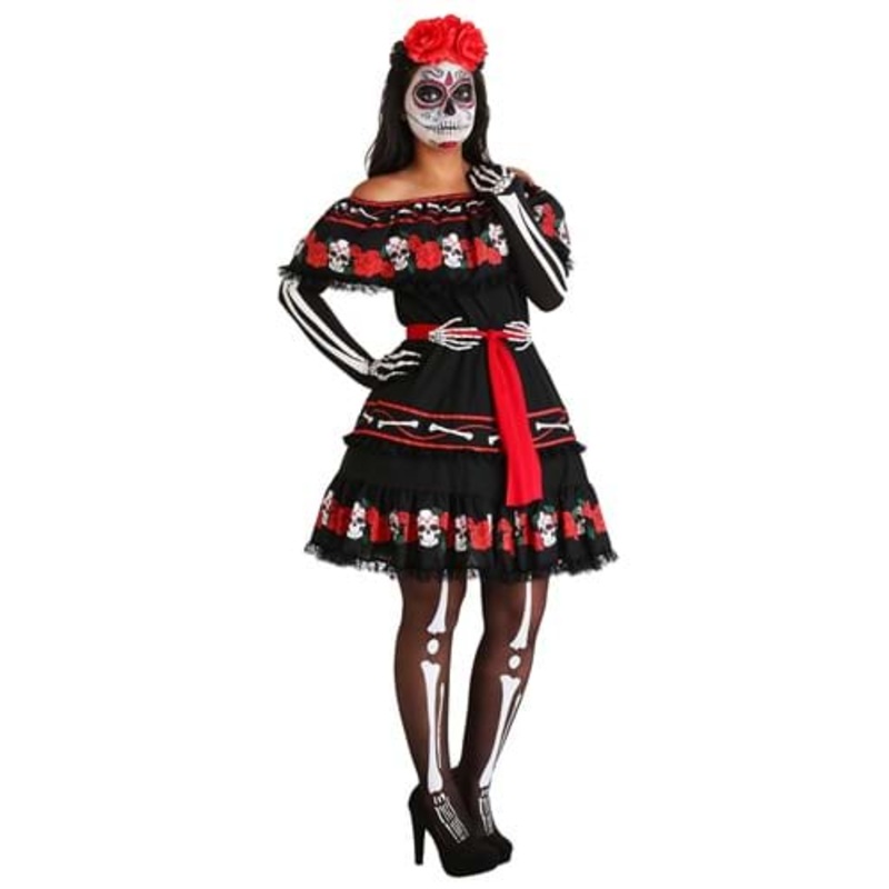 Women's Sugar Skull Costume Small