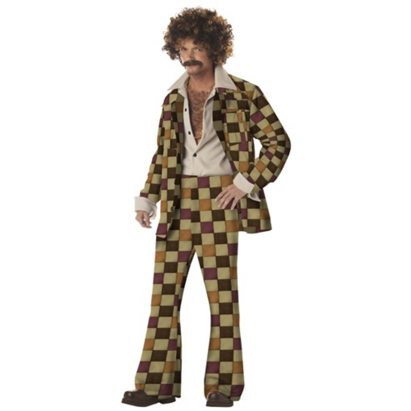 Men's Disco Leisure Suit Costume Medium
