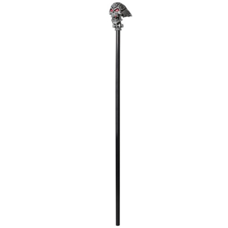 Vampire Red Eyed Skull Costume Accessory Cane Standard