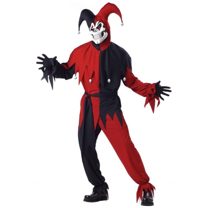 Adult Evil Jester Costume Small