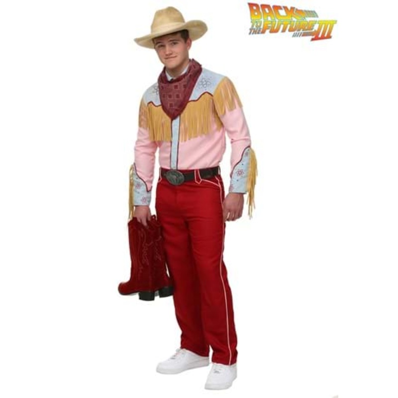 Back to the Future III Cowboy Marty Costume for Men Small