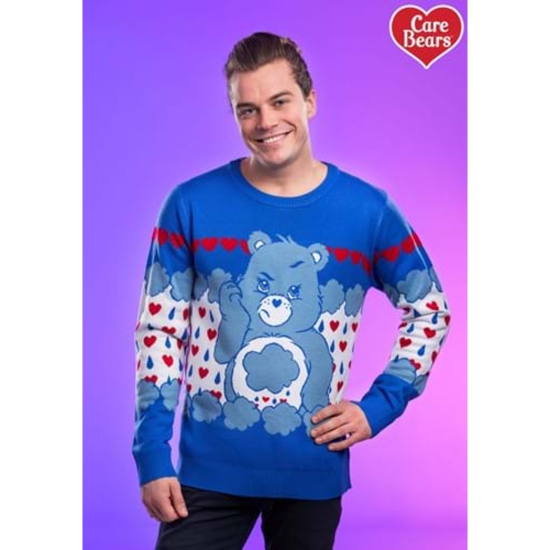Grumpy Bear Adult Care Bears Ugly Christmas Sweater X-Small