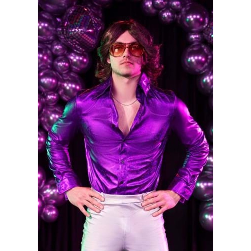 Men's Shattered Glass Disco Shirt Small