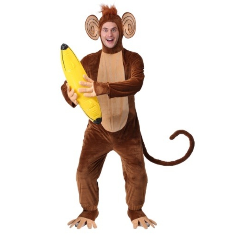Adult Plus Size Funky Monkey Costume 2X