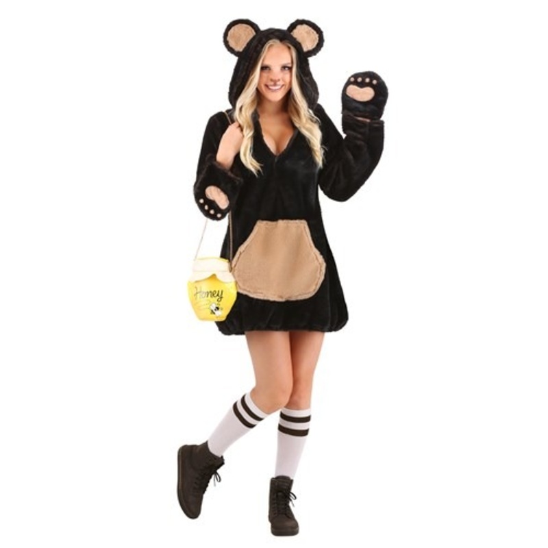 Cozy Brown Bear Costume for Women Small