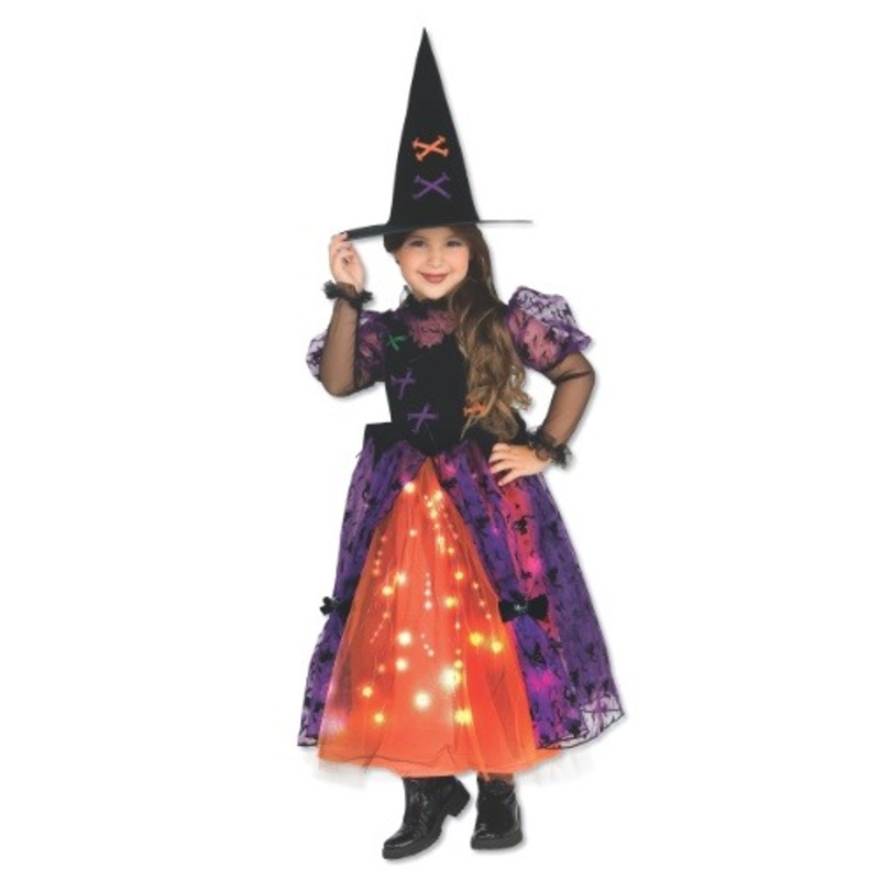 Girls Sparkle Witch Costume Medium