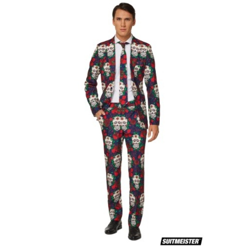 Men's Day of the Dead Suitmeister Suit Small