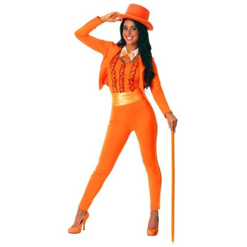 Orange Tuxedo Costume for Women X-Small