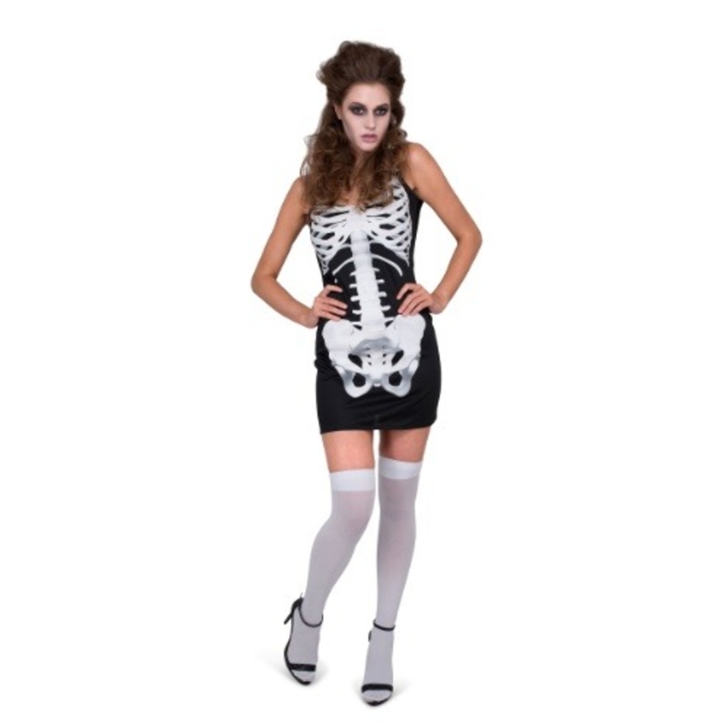 Skeleton Dress for Women Costume X-Small