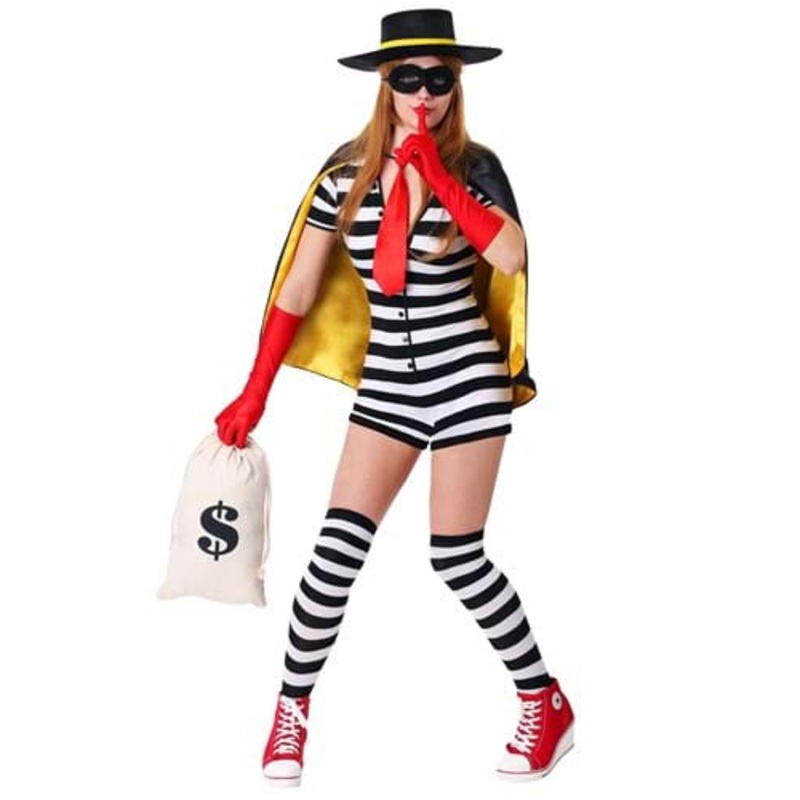 Women's Burglar Costume X-Small